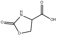 2-オキソ-1,3-オキサゾリジン-4-カルボン酸 化学構造式