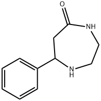 7-Phenyl-[1,4]diazepan-5-one Struktur