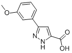 3-(3-甲氧基苯)-1H-吡唑-5-羧酸, 890591-64-7, 结构式