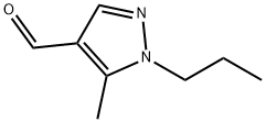 5-メチル-1-プロピル-1H-ピラゾール-4-カルブアルデヒド 化学構造式