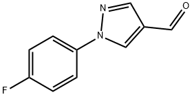 1-(4-氟苯基)吡唑-4-甲醛 结构式
