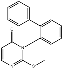 4(3H)-Pyrimidinone, 3-(1,1'-biphenyl)-2-yl-2-(methylthio)- Structure