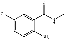 2-氨基-5-氯-N,3-二甲基苯甲酰胺,890707-28-5,结构式