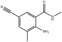 2-氨基-5-氰基-N,3-二甲基苯甲酰胺, 890707-29-6, 结构式