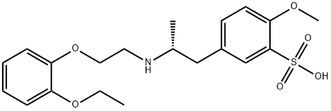 5-[(2R)-2-[[2-(2-Ethoxyphenoxy)ethyl]aMino]propyl]-2-Methoxybenzenesulfonic Acid Structure