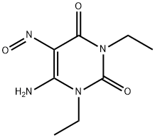 1,3-二乙基-5-亚硝基-6-氨基脲嘧啶,89073-60-9,结构式