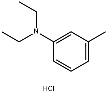 N,N-ジエチル-m-トルイジン塩酸塩 化学構造式