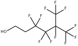1H,1H,2H,2H-パーフルオロ-5-メチルヘキサン-1-オール 化学構造式