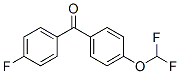 4-フルオロ-4'-ジフルオロメトキシベンゾフェノン 化学構造式