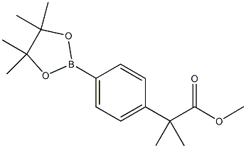 methyl 2-methyl-2-[4-(4,4,5,5-tetramethyl-1,3,2-dioxaborolan-2-yl)phenyl]propanoate Structure