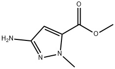 3-氨基-1-甲基吡唑-5-羧酸甲酯, 89088-56-2, 结构式