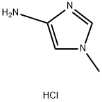 1-メチル-1H-イミダゾール-4-アミン塩酸塩 化学構造式