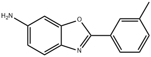 2-(3-メチルフェニル)-1,3-ベンゾキサゾール-6-アミン 化学構造式