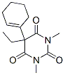 5-(1-シクロヘキセン-1-イル)-5-エチル-1,3-ジメチル-2,4,6(1H,3H,5H)-ピリミジントリオン 化学構造式