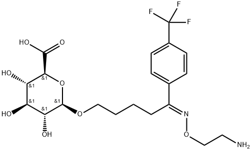 Desmethyl Fluvoxamine β-D-Glucuronide Structure