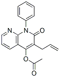 1-Phenyl-3-(2-propenyl)-4-acetoxy-1,8-naphthyridin-2(1H)-one Struktur