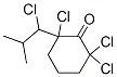 2,2,6-TRICHLORO-6-(1-CHLOROISOBUTYL)CYCLOHEXANONE Struktur