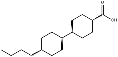 反式-4-(反式-4'-丁基环己基)环己基甲酸 结构式