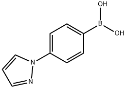 4-(1H-PYRAZOL-1-YL)PHENYLBORONIC ACID, 891270-35-2, 结构式