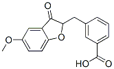 3-((2,3-Dihydro-5-methoxy-3-oxo-2-benzofuranyl)methyl)benzoic acid Structure