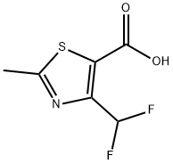 2-Methyl-4-(difluoromethyl)-1,3-thiazole-5-carboxylic acid Structure