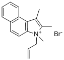 1,2,3-Trimethyl-1-(2-propen-1-yl)-1H-benz[e]indolium bromide Structure