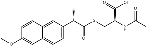 (+)-S-[(2S)-2-(6-メトキシナフタレン-2-イル)プロピオニル]-N-アセチル-L-システイン