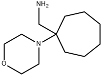 1-(1-モルホリン-4-イルシクロヘプチル)メタンアミン 化学構造式