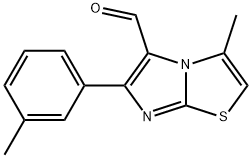 3-METHYL-6-(3-METHYLPHENYL)IMIDAZO[2,1-B]THIAZOLE-5-CARBOXALDEHYDE Struktur