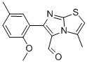 6-(2-METHOXY-5-METHYLPHENYL)-3-METHYLIMIDAZO[2,1-B]THIAZOLE-5-CARBOXALDEHYDE Struktur