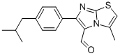 3-METHYL-6-[4-(2-METHYLPROPYL)PHENYL]IMIDAZO[2,1-B]THIAZOLE-5-CARBOXALDEHYDE Structure