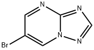6-ブロモ[1,2,4]トリアゾロ[1,5-A]ピリミジン 化学構造式