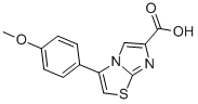 3-(4-METHOXYPHENYL)IMIDAZO[2,1-B]THIAZOLE-6-CARBOXYLIC ACID Structure