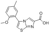 3-(2-METHOXY-4-METHYLPHENYL)IMIDAZO[2,1-B]THIAZOLE-6-CARBOXYLIC ACID 化学構造式