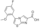 3-(3-FLUORO-6-METHOXYPHENYL)IMIDAZO[2,1-B]THIAZOLE-6-CARBOXYLIC ACID Struktur
