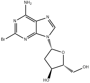 2-ブロモ-2'-デオキシアデノシン 化学構造式