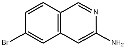 6-ブロモ-3-イソキノリンアミン 化学構造式