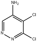 5,6-ジクロロピリダジン-4-アミン 化学構造式