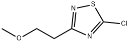 5-クロロ-3-(2-メトキシエチル)-1,2,4-チアジアゾール 化学構造式