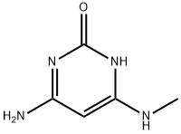 2(1H)-Pyrimidinone, 4-amino-6-(methylamino)- (7CI) Structure