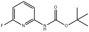 tert-butyl 6-fluoropyridin-2-ylcarbamate Structure