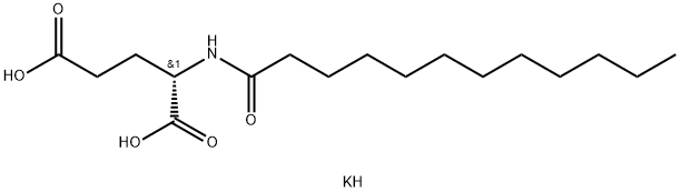 月桂酰谷氨酸钾, 89187-78-0, 结构式