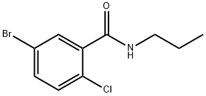 PROPYL 5-BROMO-2-CHLOROBENZAMIDE, 892018-30-3, 结构式