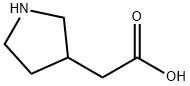 3-ピロリジン酢酸 化学構造式