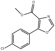 4-Oxazolecarboxylic acid, 5-(4-chlorophenyl)-, methyl ester