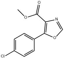4-Oxazolecarboxylic acid, 5-(4-chlorophenyl)-, methyl ester Structure