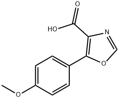 5-(4-甲氧基苯基)-1,3-恶唑-4-羧酸,89205-07-2,结构式