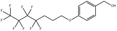 4-(1H,1H,2H,2H,3H,3H-PERFLUOROHEPTYLOXY)BENZYL ALCOHOL Struktur