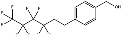4-(1H,1H,2H,2H-PERFLUOROHEXYL)BENZYL ALCOHOL Struktur