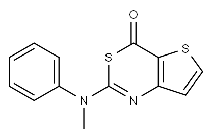 2-(N-Methyl-N-phenylaMino)-4H-thieno[3,2-d][1,3]thiazin-4-one Struktur